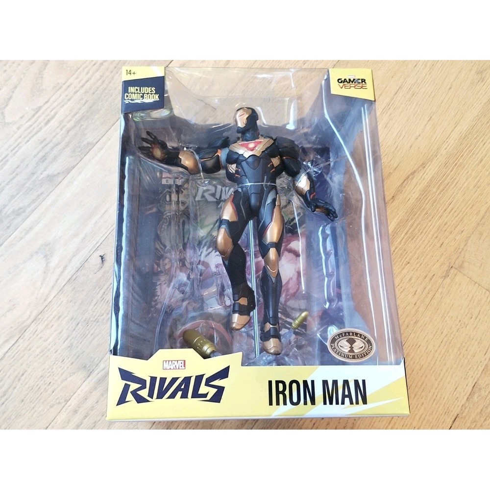 McFarlane Toys Marvel Rivals Iron Man Action Figure - Includes Comic Book
